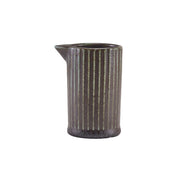 Terra Porcelain Black Fluted Jug 10cl/3.5oz