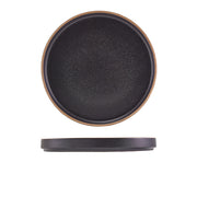 GenWare Kava Black Stoneware Presentation Plate 25cm