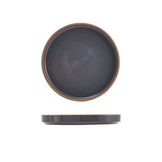 GenWare Kava Dark Grey Stoneware Presentation Plate 18cm