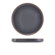 GenWare Kava Dark Grey Stoneware Presentation Plate 25cm