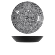 Black Marrakesh Melamine Bowl 42.5 x 8cm