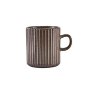 Terra Porcelain Black Fluted Mug 32cl/11.25oz