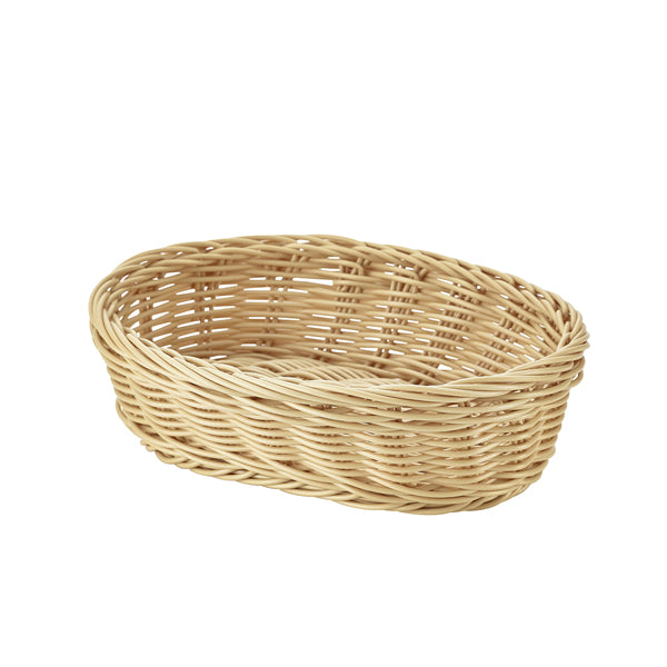 Oval Polywicker Basket 22.5 x 15.5 x 6.5cm