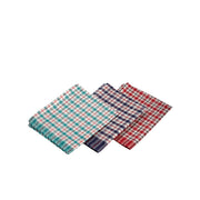 Mini Check T-Towel 43X68cm 10Pcs Mix Colours