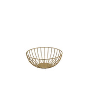 GenWare Round Gold Wire Basket 20 x 8cm