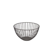 GenWare Round Black Wire Basket 24 x 13cm