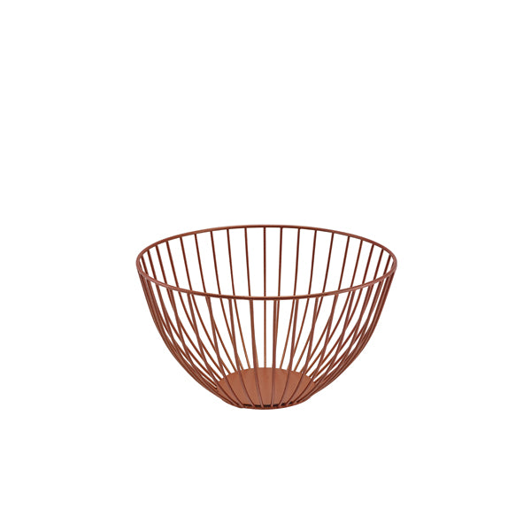 GenWare Round Copper Wire Basket 24 x 13cm