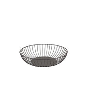 GenWare Round Black Wire Basket 27 x 7cm