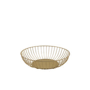 GenWare Round Gold Wire Basket 27 x 7cm