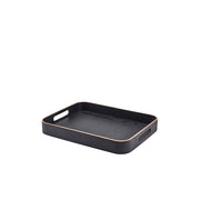 GenWare Black Wood Veneer Butlers Tray 35.5 x 28cm