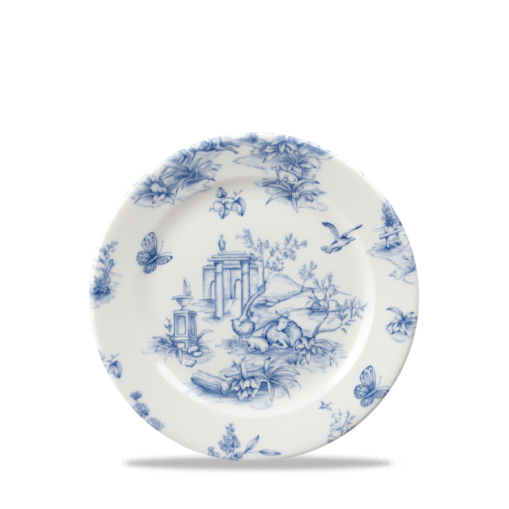 Vintage Prints Toile Prague Profile Plate 6.5"