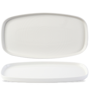 Chefs Plates White Walled Oblong Plate 35 X 18.5cm