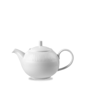 Bamboo White Porcelain Beverage Tea Pot 30oz