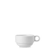 Bamboo White Porcelain Stacking Cup 7oz