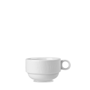 Bamboo White Porcelain Stacking Cup 10oz