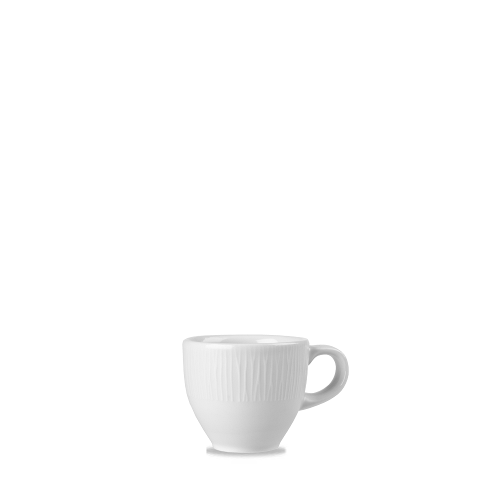 Bamboo White Porcelain Espresso Cup 3.5oz