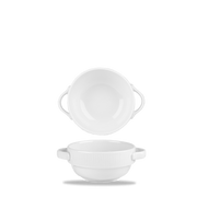 Bamboo White Porcelain Handled Stacking Bowl 12.6oz