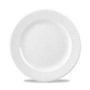 Bamboo White Porcelain Plate 10 1/4"