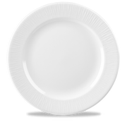 Bamboo White Porcelain Plate 12"