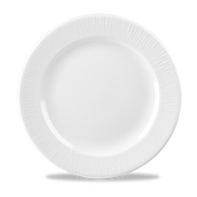 Bamboo White Porcelain Plate 10 7/8"