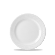 Bamboo White Porcelain Plate 6.625"