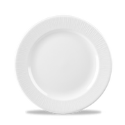 Bamboo White Porcelain Plate 9 1/4"