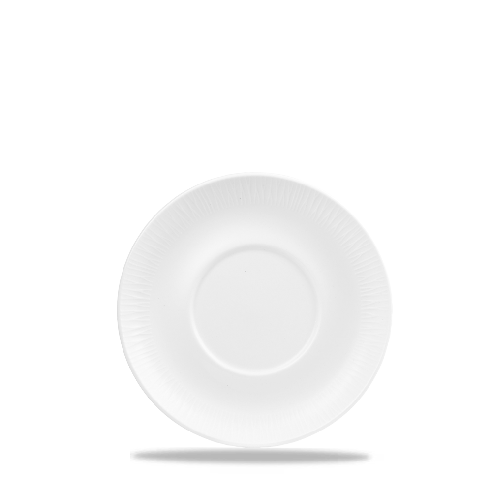 Bamboo White Porcelain Bowl Stand 6"