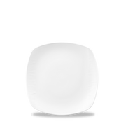 Bamboo White Porcelain Square Plate 6.5"