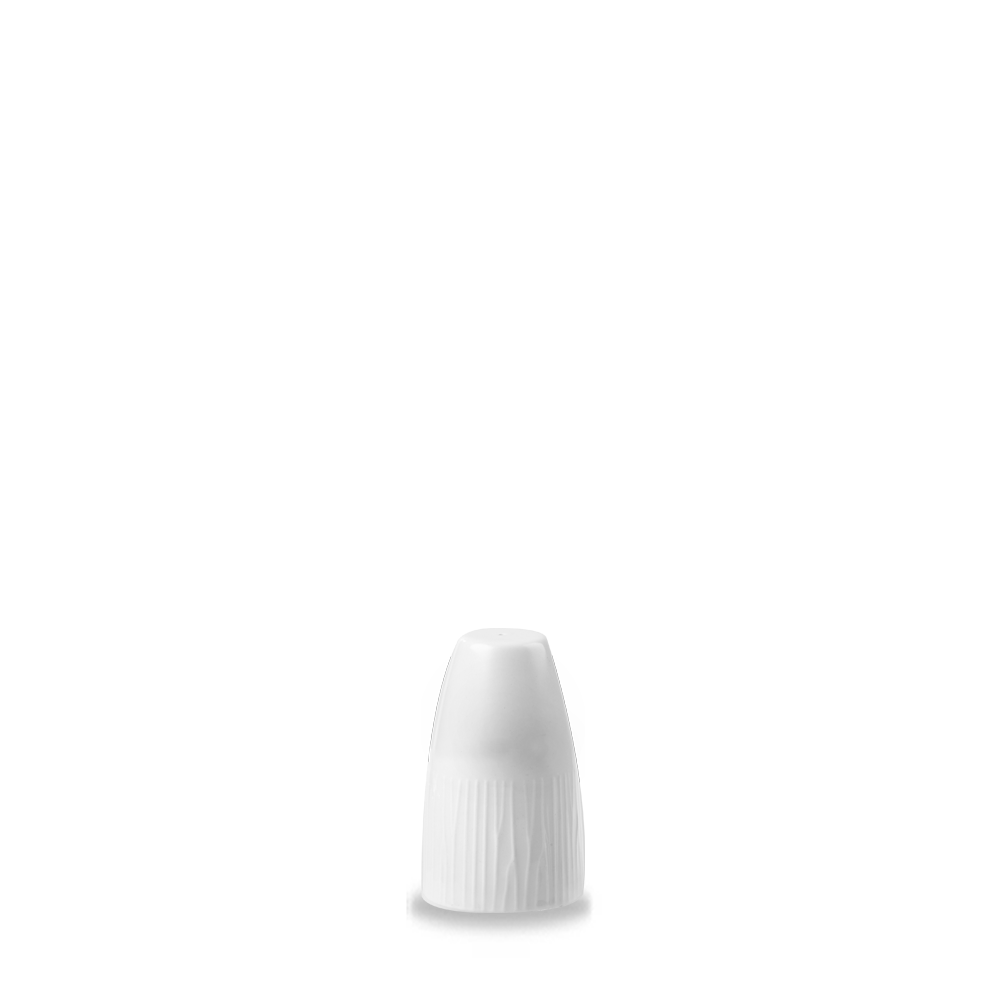 Bamboo White Porcelain Salt Pot 2.75"