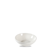 Bamboo White Porcelain Shallow Bowl 6oz