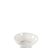 Bamboo White Porcelain Shallow Bowl 9oz