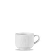 Bamboo White Porcelain Stacking Cup 8oz