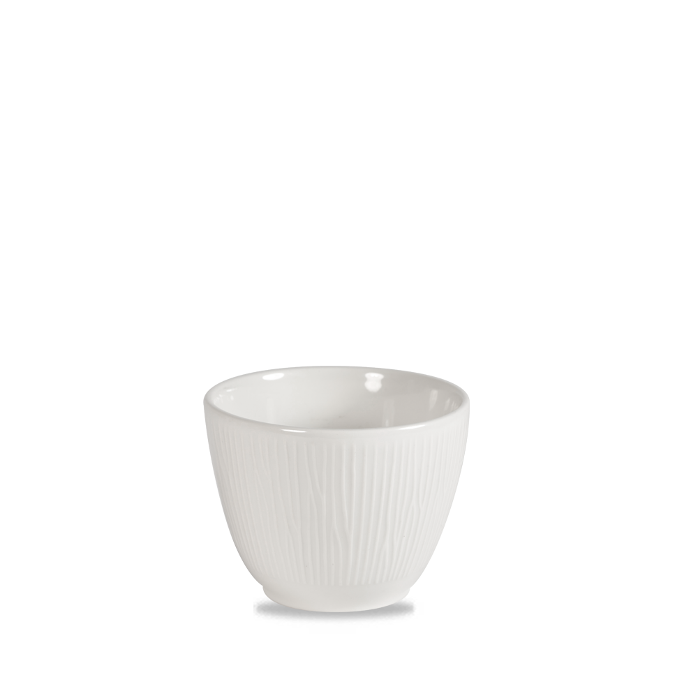 Bamboo White Porcelain Chip Mug 10oz