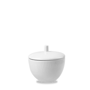 Bamboo White Porcelain Sugar Pot 8oz