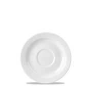 Bamboo White Porcelain Saucer 5 7/8"