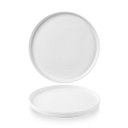 Isla White Walled Plate 21cm – Elegant Coastal Design