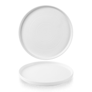 Isla White Walled Plate 26cm - Elegant Seaside Inspired Design
