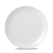 Vellum White Porcelain Evolve Coupe Plate 10.25" - Churchill Super Vitrified