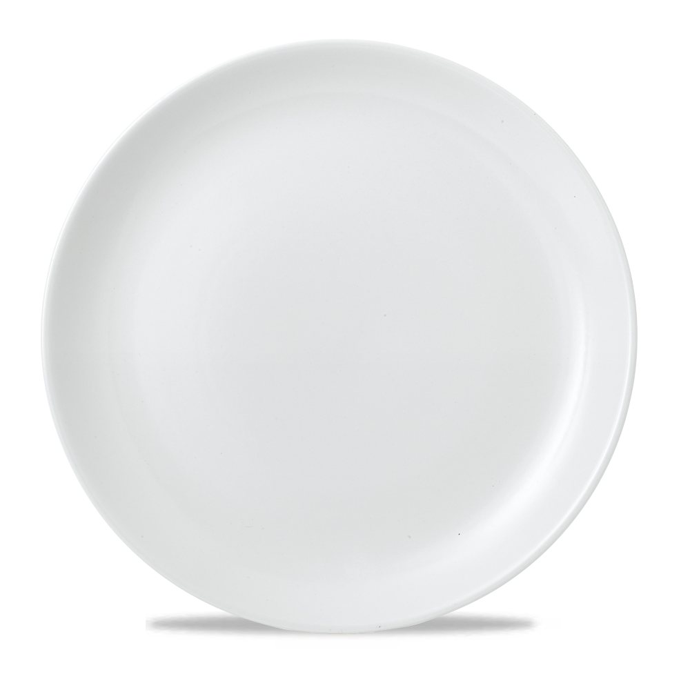 Vellum White Porcelain Evolve Coupe Plate 11.25" - Churchill Super Vitrified Quality