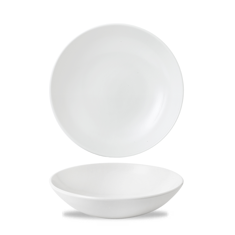 Vellum White Porcelain Evolve Coupe Bowl 7.25" - Premium Dining Experience