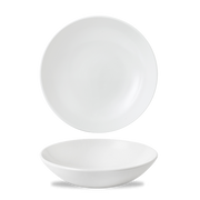 Vellum White Porcelain Evolve Coupe Bowl 9.75"