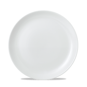 Vellum White Porcelain Evolve Coupe Plate 8.67"