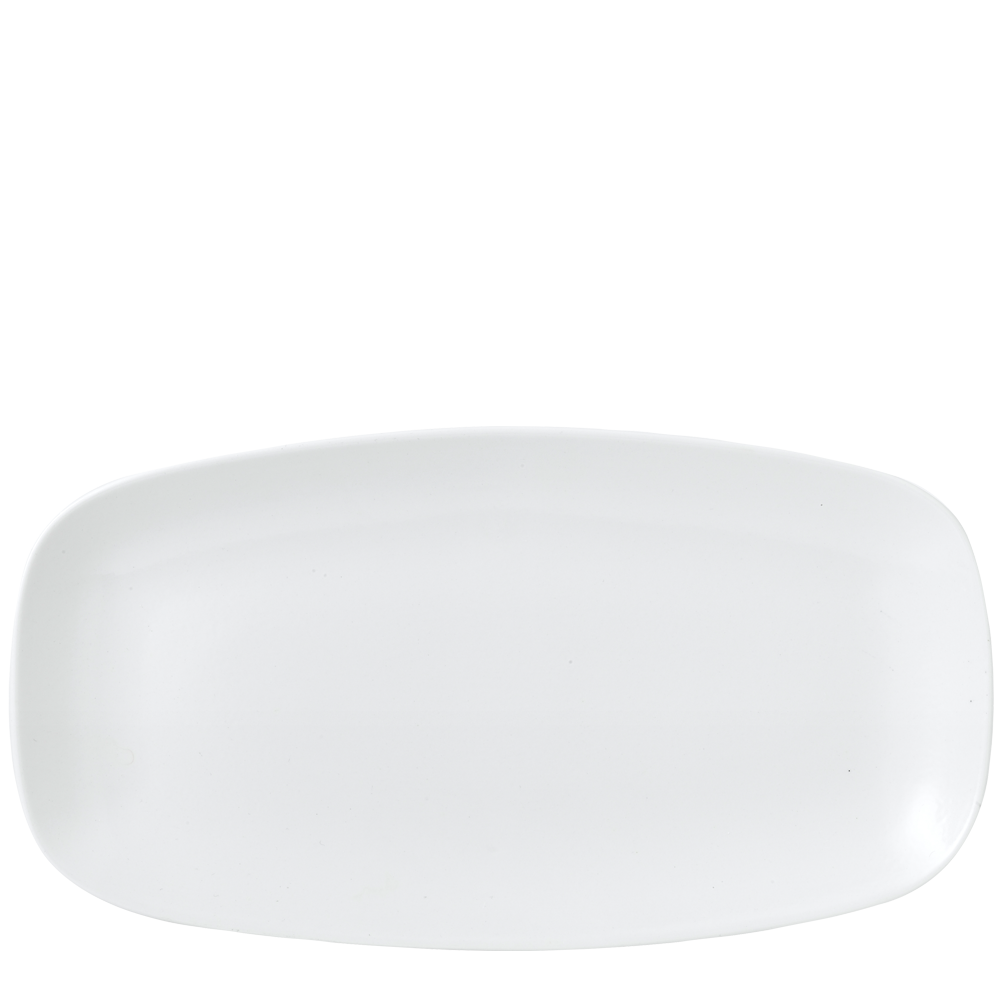 Vellum White Porcelain Chefs Oblong Platter No.4 - Elegant Dining Essential