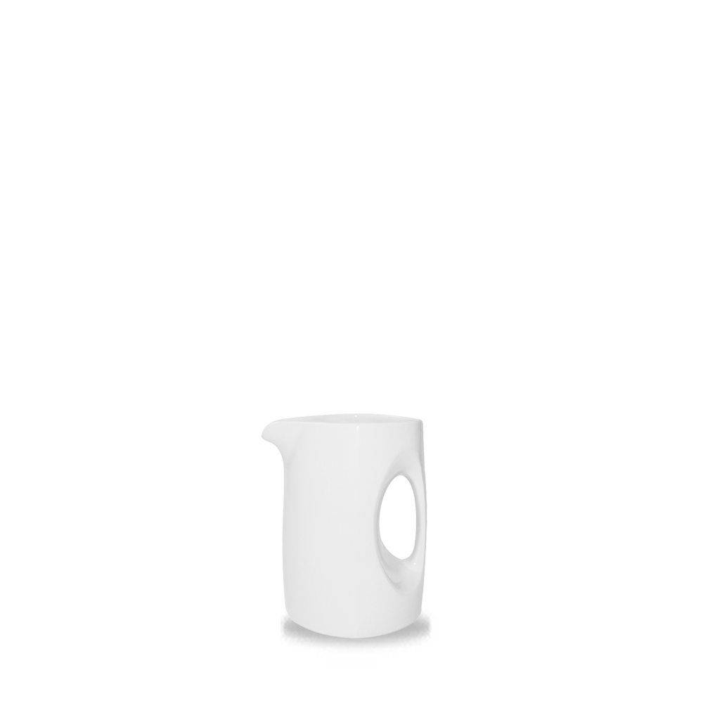 Bit On The Side Porcelain White Jug 3oz