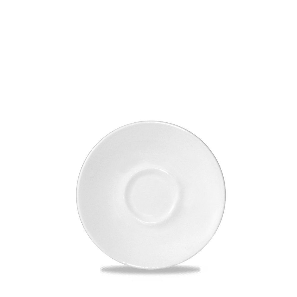 Bit On The Side Porcelain White Ultimo Coupe Saucer 4.75"
