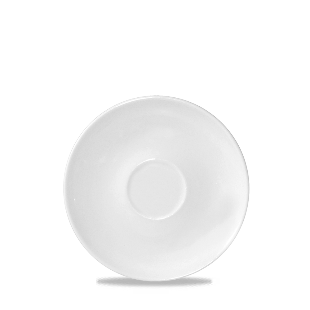 Bit On The Side Porcelain White Ultimo Coupe Saucer Large 6.25"