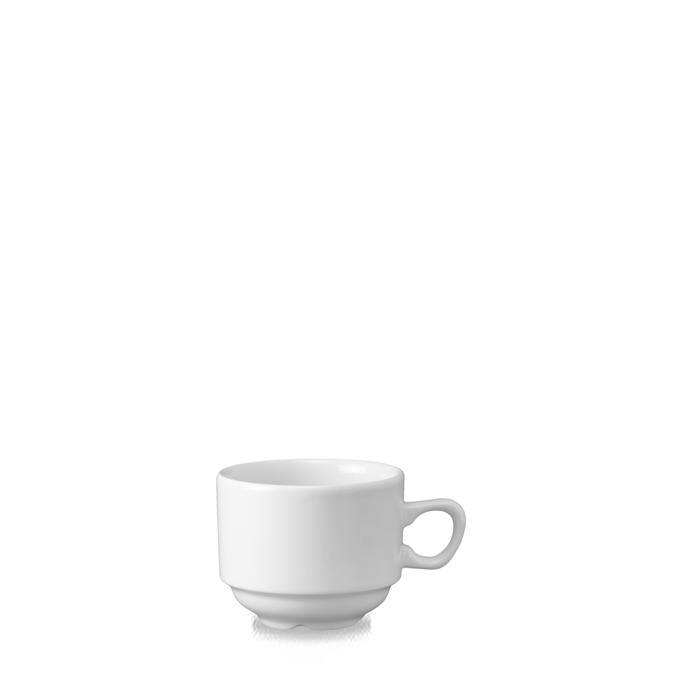 White Holloware Nova Tea Cup 7.5oz - Elegant Beverage Service Solution