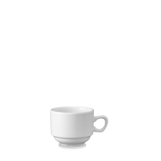 White Holloware Nova Tea Cup 7.5oz - Elegant Beverage Service Solution