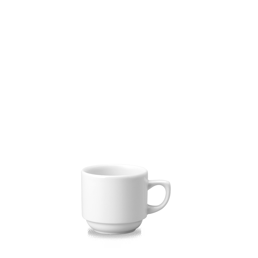 White Holloware Maple Tea Cup 7oz - Pure Elegance for Your Table