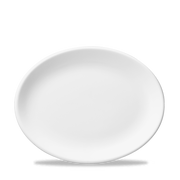 White Porcelain Oval Plate 13.25" - Ideal Dining Companion